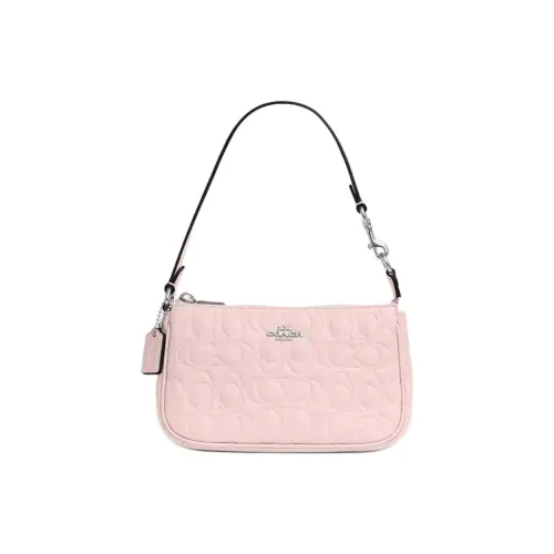 COACH Nolita Гладкая кожа Сумка на плечо Маленькая Женская Румяна Цвет