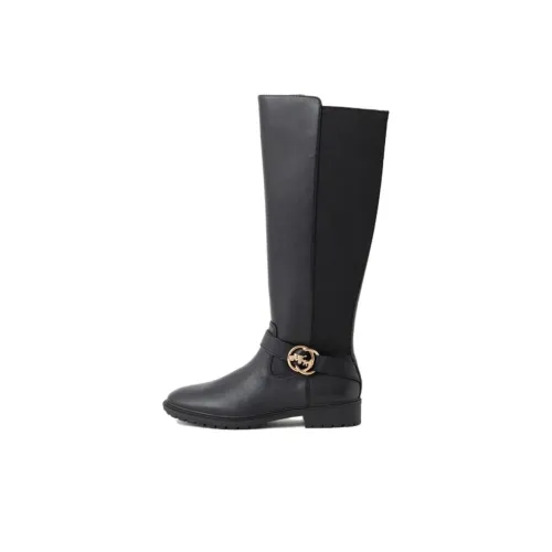 COACH Restored Farrah Женские высокие сапоги черного цвета
