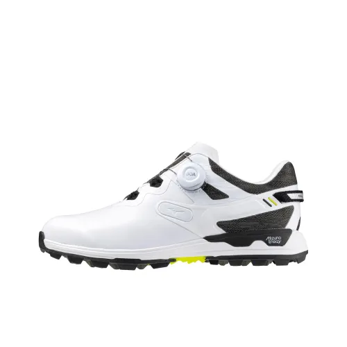 Mizuno Амортизация Износостойкие Низкие Топы Обувь для гольфа Мужская Белая