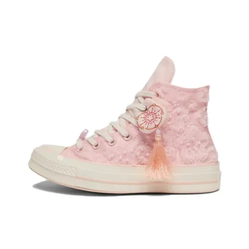 Converse 1970s High Top Canvas Shoes Light Pink Women's