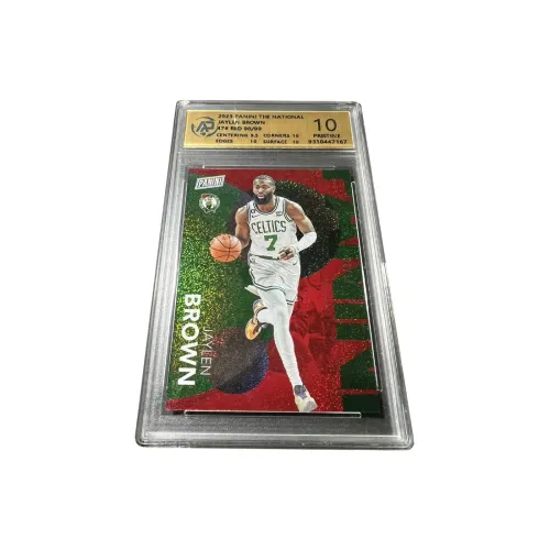 Панини Celtic Team Джейлен Коричневый Dots Голографическая карта 99 EDITION Серия высшего качества Звезда Карта Редкая карта Сертифицированные карточки 1 шт