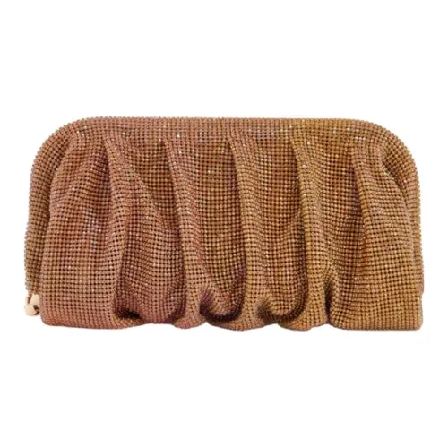 BENEDETTA BRUZZICHES Rhinestone Clutch Women's Brown