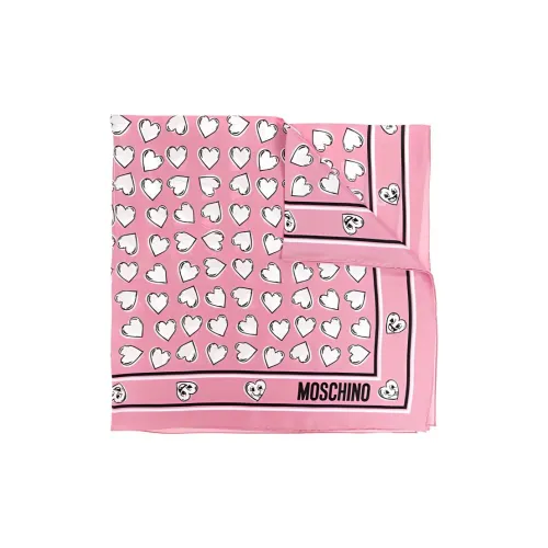 MOSCHINO Шелковые шарфы Женские Розовый