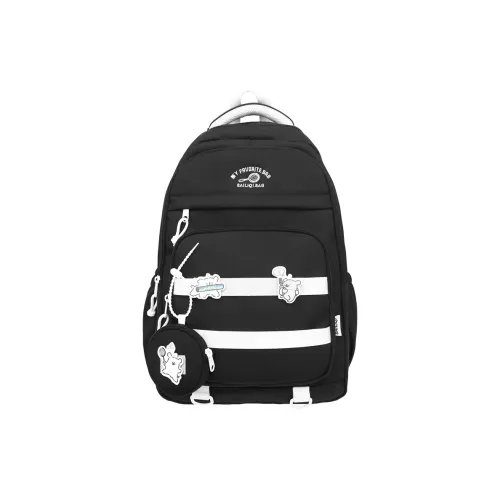MINIPUDING Nylon Backpack Standard Unisex Black Red White Khaki Blue MINIPUDING Нейлоновый рюкзак стандартный унисекс черный красный белый хаки синий