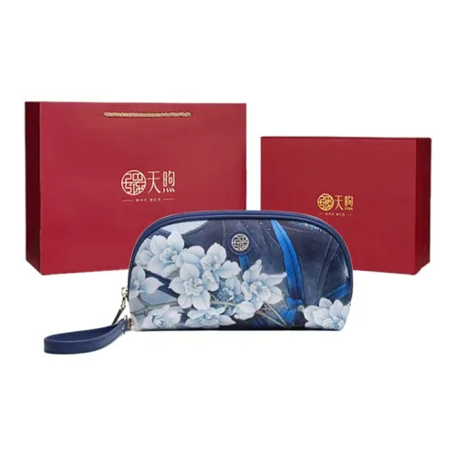 Pmsi Тутовый шелк Кошелек Клатч Маленький Женский Темно-синий