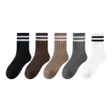 5 пар (Черный + Кофейный + Темно-хаки + Белый + Серый)