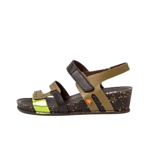 Art I Imagine One Ремешок Сандалии 4,5 см Женские Черный Зеленый