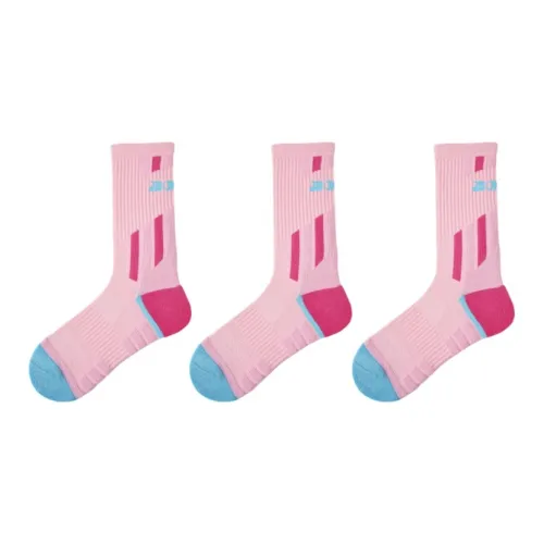 Vine Color Носки Crew Унисекс 3 упаковки Розовые