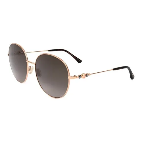 Jimmy Choo Металл OVAL SUNGLASSES Женские Розово-золотой
