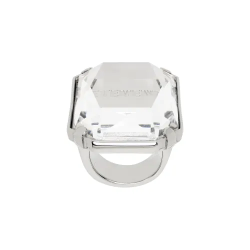 Vetements Кристальный украшенный латунные кольца мужские серебряные
