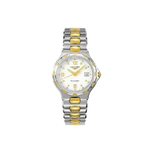 LONGINES Quartz Механизм Женские часы 35 мм Белый циферблат Корпус из нержавеющей стали Ремешок из нержавеющей стали