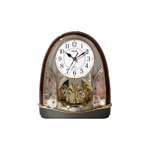 HENSE Механизм плавного хода секундной стрелки пластик настольные часы унисекс белый циферблат модель HD4213