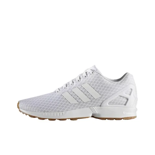 Adidas ZX Flu Slip Resistant Abrasion Resistant Low Топ Повседневная обувь Мужская Белая
