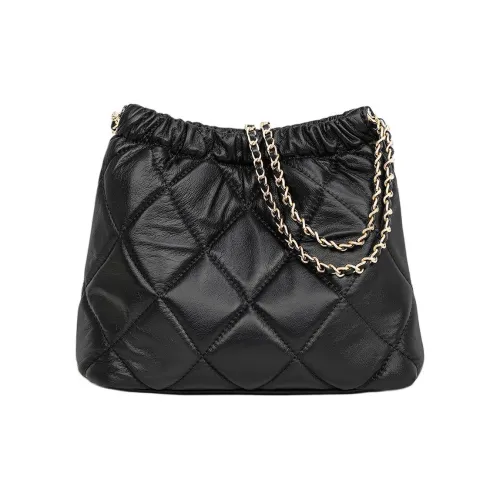 MILLIE'S Сумка через плечо из коровьей кожи ведрообразная сумка стандартная женская черная белая