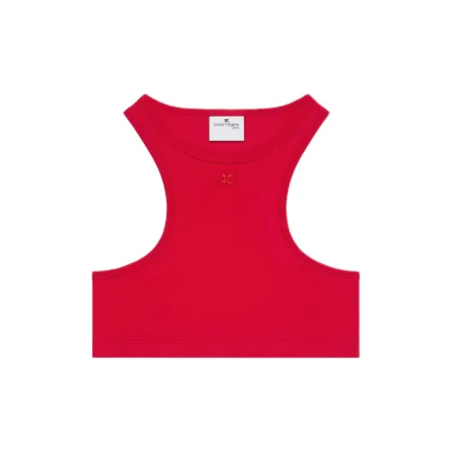 COURREGES SS25 Scuba Бюстгальтер Женские Рубин Рубины Цвет