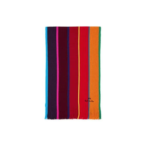 PS By Paul Smith Шарфы из трикотажа из шерсти Мужской Многоцветный