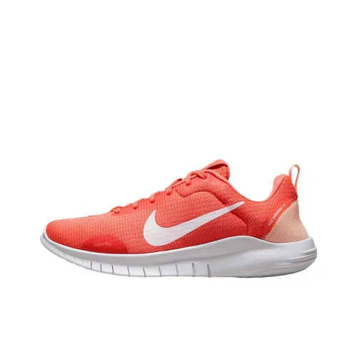 nike Flex Experience Run 12 Противоскользящий Устойчивый к истиранию Низкий Топ Повседневные Беговые кроссовки Женские Оранжево-красные