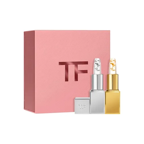 TF Позолоченный Лимитированная подарочная коробка Lip Balm Набор Увлажняет и Увлажняет 2г+2г