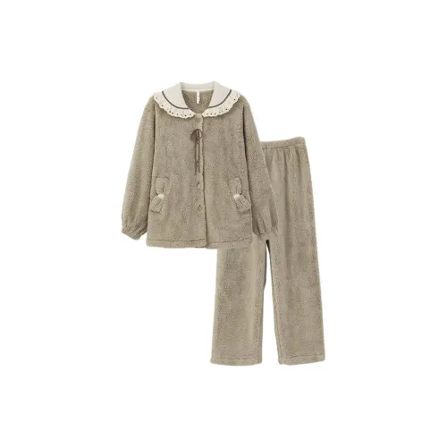 Aannsfam Pajama Комплект Женский Облачно-горный Серый