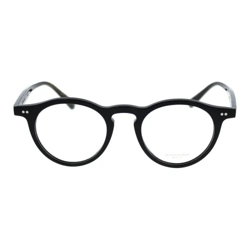Oliver Peoples Ацетат Круглые Оправы для Очков Унисекс Черный