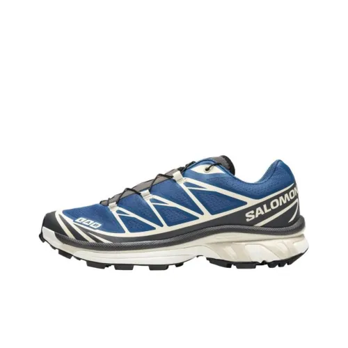 SALOMON XT 6 Износостойкий Нескользящий и Дышащий Низкий Топ Casual Унисекс Синий