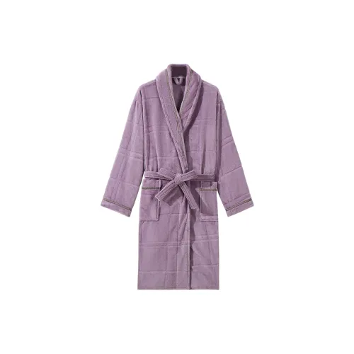 H YXIANG Сон Халат Женский Розовый Фиолетовый