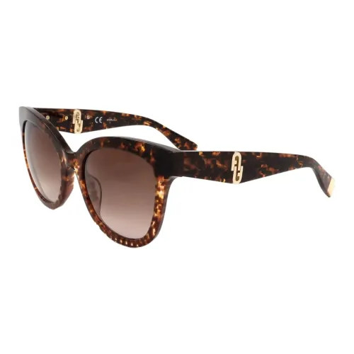 Furla Ацетат Бабочка Солнцезащитные очки Детский Коричневый