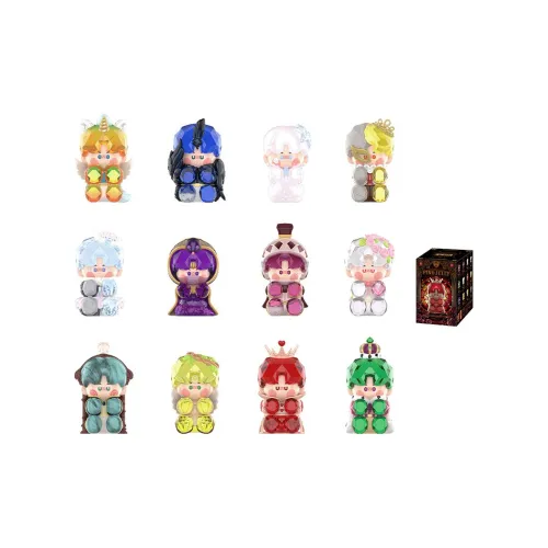 POP MART Коллаборация PINOJELLY Твердый Искрящийся Коллекция Слепые Коробки Один Mystery Коробка Целая Коробка 12 шт