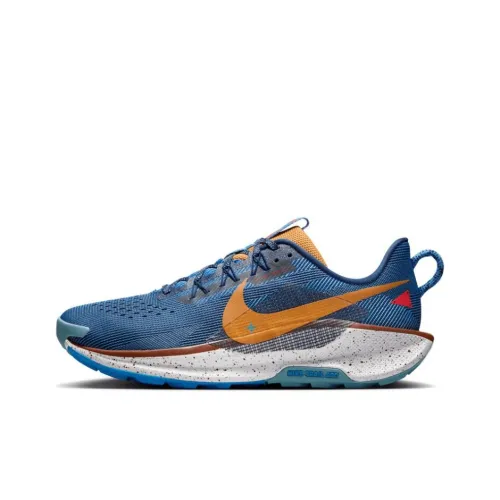 Nike Pegasus Trail 5 Low Топ Резиновый Nike React Трейл Бег Повседневные Беговые Кроссовки Мужские Синий Белый