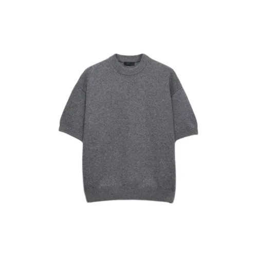 PRADA SS25 Кашемировый свитер мужской серый