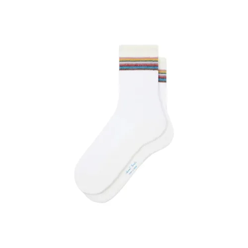 Paul Smith Белые Женские Носки MID до икры