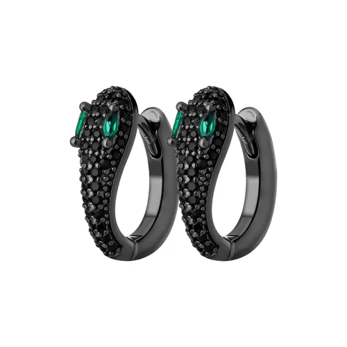 GUDUD Титановый стальной материал черный зеленый цветовая схема серьги-кольца унисекс