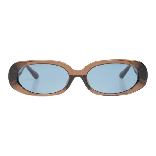 Linda Farrow Ацетат OVAL SUNGLASSES Детский Коричневый