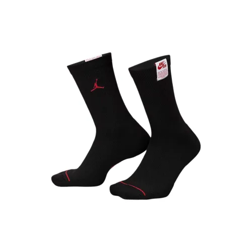 Jordan Everyday Носки Crew Унисекс 1 Пачка Черный School Красный