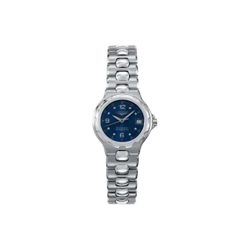 LONGINES Quartz Механизм Женские часы 24 мм Синий циферблат Корпус из нержавеющей стали Ремешок из нержавеющей стали