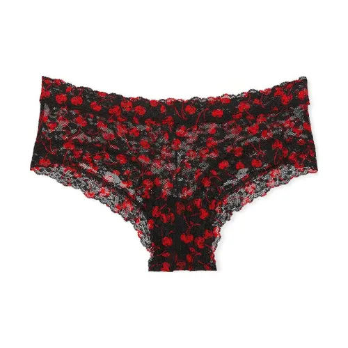 Victoria's Secret 1 упаковка Черный Вишня Женские трусики-бикини