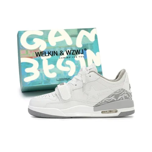 WELKIN WZWJ Термический Slip-Resistant Низкие Кроссовки для Скейтбординга Унисекс Белые