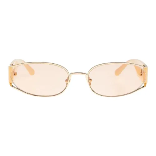Linda Farrow Ацетат OVAL SUNGLASSES Детский Золотой