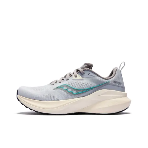 Saucony Slip-resistant Abrasion-resistant Low Top Casual Running Shoes Men's Gray Сaucony Противоскользящий Устойчивый к истиранию Низкий Топ Повседневные Беговые Кроссовки Мужские Серый