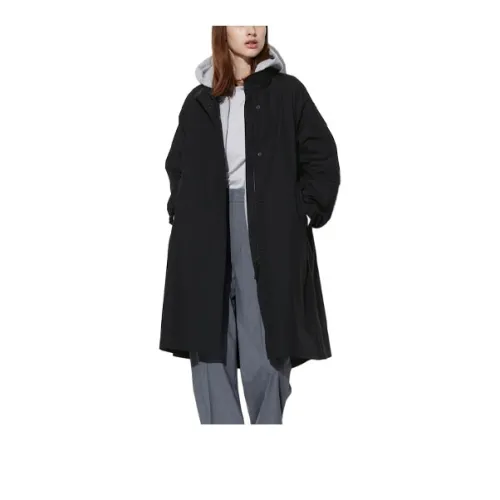 UNIQLO Тренчкот Женский Черный