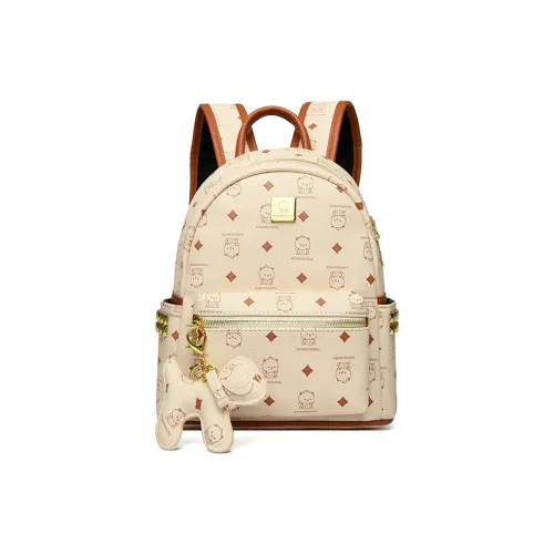 HCXK ПУ (полиуретан) Рюкзак Женские Экрю Серебристый Черный Синий Розовый