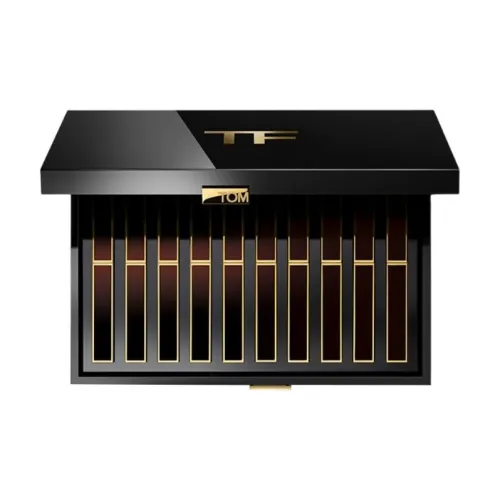 TF Бренд Новый Ультра Тонкий Тубовый Помада Десять ЦВЕТОВ Подарочный Набор в Коробке Сатиновый Глиттер Легко Смесь Естественный Питательный 0,9г*10