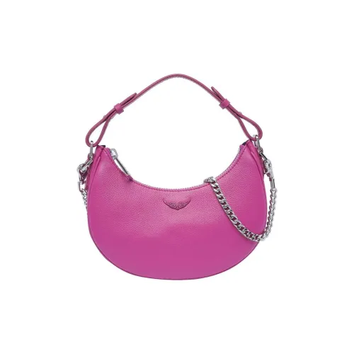 Zadig Voltaire Сумка-хобо из телячьей кожи сумка через плечо сумка на плечо женская фуксия