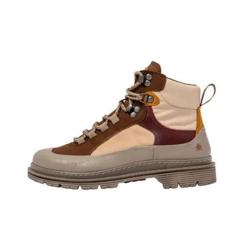 Art Birmingham Короткий Мартин Boot 4CM Женские Коричневый Серый