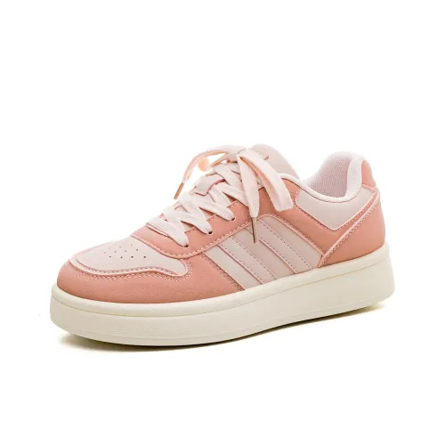 PAUL FRANK Slip-resistant Low Top Скейтборд Кроссовки Женские Оранжевый Розовый