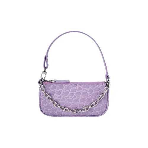 By Far Mini Rachel Кожа Сумка-багет Сумка через плечо Мини Женский Фиолетовый