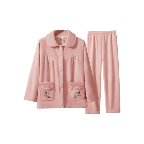 H YXIANG Пижамный комплект женский цвет Камео коричневый