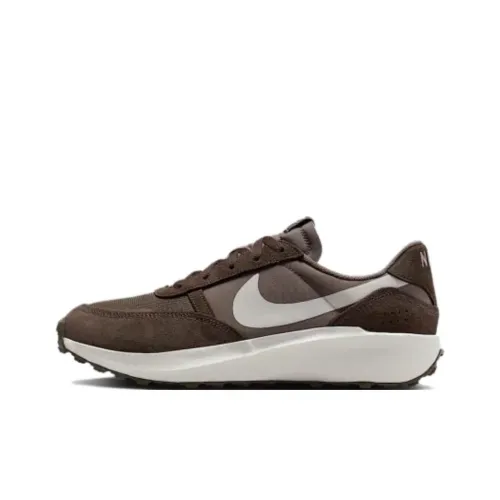 Nike Waffle Debut Slip-resistant Abrasion-resistant Low Top Casual Shoes Men's Brown