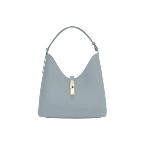 Furla GOCCIA Кожа Хобо Сумка Плечевая Сумка Женская Синяя