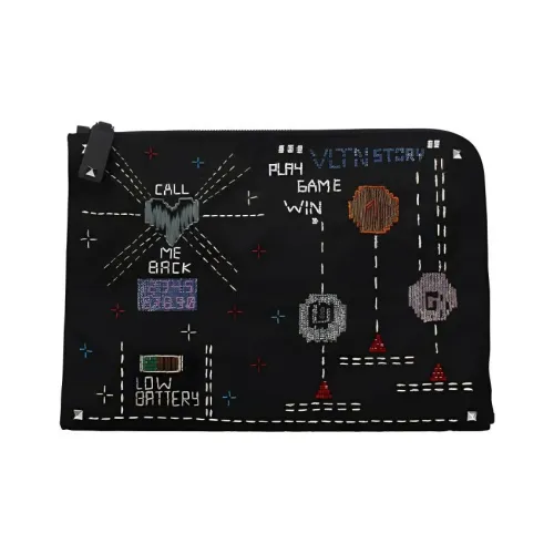 Valentino Ткань Клатч Стандартный Мужской Черный